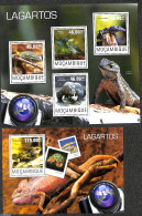 Mozambique 2014 Reptiles 2 S/s, Mint NH, Nature - Reptiles - Mozambique