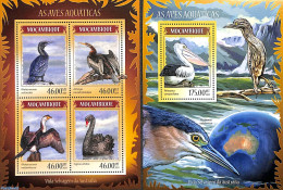 Mozambique 2014 Water Birds 2 S/s, Mint NH, Nature - Birds - Mozambique