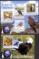 Mozambique 2014 Birds Of Prey 2 S/s, Mint NH, Nature - Birds - Birds Of Prey - Mozambique