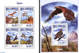 Mozambique 2013 Eagles 2 S/s, Mint NH, Nature - Birds - Birds Of Prey - Mozambique