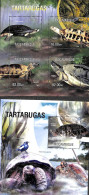 Mozambique 2013 Turtles 2 S/s, Mint NH, Nature - Reptiles - Turtles - Mozambique