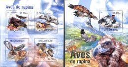 Mozambique 2013 Birds Of Prey 2 S/s, Mint NH, Nature - Birds - Birds Of Prey - Mosambik