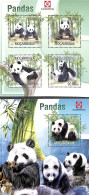 Mozambique 2013 Pandas 2 S/s, Mint NH, Nature - Animals (others & Mixed) - Mosambik