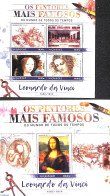 Mozambique 2016 Leonardo Da Vinci 2 S/s, Mint NH, Art - Leonardo Da Vinci - Paintings - Mozambique