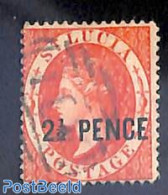 Saint Lucia 1881 2.5 PENCE, Used, Used Stamps - St.Lucie (1979-...)