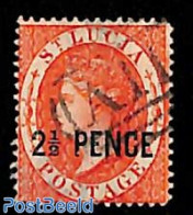 Saint Lucia 1881 2.5 PENCE, Used, Used Stamps - St.Lucia (1979-...)