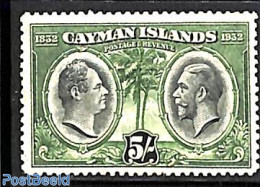 Cayman Islands 1932 5sh, Stamp Out Of Set, Unused (hinged) - Iles Caïmans