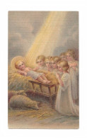 Enfant Jésus Et Enfants Priant, Crèche, Noël, Nativité, éditeur Non Mentionné - Andachtsbilder