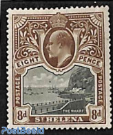 Saint Helena 1903 8d, Stamp Out Of Set, Unused (hinged), Transport - Ships And Boats - Barcos