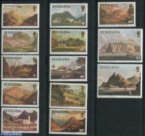 Saint Helena 1976 Definitives 13v, Unused (hinged), Religion - Transport - Various - Churches, Temples, Mosques, Synag.. - Kirchen U. Kathedralen