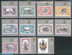 Saint Helena 1984 Colony 150th Anniversary 11v, Unused (hinged), Stamps On Stamps - Francobolli Su Francobolli