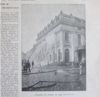 1903 Incendie  Du Théatre De LILLE   Architecte Lequeux - Sin Clasificación