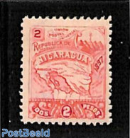 Nicaragua 1897 2p, With WM, Stamp Out Of Set, Unused (hinged), Various - Maps - Geografía