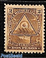 Nicaragua 1898 2p, With WM, Stamp Out Of Set, Unused (hinged) - Nicaragua