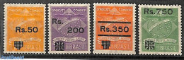 Brazil 1930 Syndicato Condor, Overprints 4v, Mint NH, Nature - Birds - Nuovi