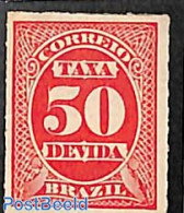 Brazil 1890 Postage Due, 50R, Stamp Out Of Set, Unused (hinged) - Otros & Sin Clasificación