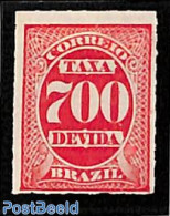 Brazil 1890 Postage Due, 700R, Stamp Out Of Set, Unused (hinged) - Altri & Non Classificati