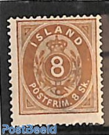 Iceland 1873 8sk, Stamp Out Of Set, Unused (hinged) - Nuovi