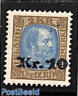 Iceland 1929 Local Overprint 1v, Unused (hinged) - Neufs