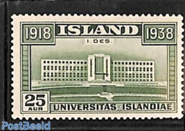 Iceland 1938 25a, Stamp Out Of Set, Mint NH, Science - Education - Nuovi