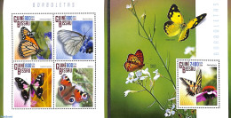 Guinea Bissau 2014 Butterflies 2 S/s, Mint NH, Nature - Butterflies - Guinea-Bissau