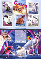 Guinea Bissau 2014 Cats 2 S/s, Mint NH, Nature - Cats - Guinea-Bissau