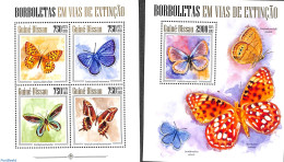 Guinea Bissau 2013 Butterflies 2 S/s, Mint NH, Nature - Butterflies - Guinée-Bissau