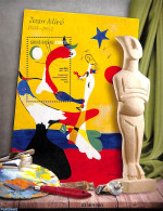 Guinea Bissau 2016 Joan Miro S/s, Mint NH, Art - Modern Art (1850-present) - Paintings - Sculpture - Scultura