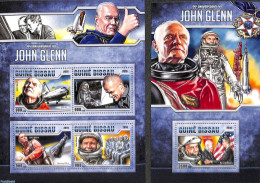 Guinea Bissau 2016 John Glenn 2 S/s, Mint NH, Transport - Space Exploration - Guinea-Bissau