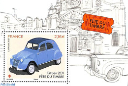 France 2021 Stamp Festival, Citroën 2CV S/s, Mint NH, Transport - Automobiles - Nuovi