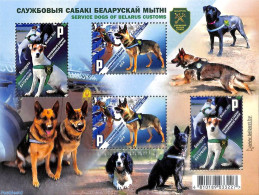 Belarus 2021 Service Dogs Of Customs S/s, Mint NH, Nature - Dogs - Bielorussia