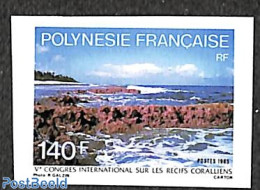 French Polynesia 1985 Coral Reef Congress 1v, Imperforated, Mint NH, Nature - Environment - Nuevos