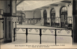 CPA Paris XI, Hôtel Populaire Hommes, Saaleingang Und Vorraum - Sonstige & Ohne Zuordnung