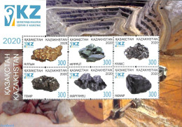 Kazakhstan 2020 Minerals 6v M/s, Mint NH, History - Geology - Kazakhstan