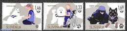 Slovenia 2021 Working Dogs 3v, Mint NH, Nature - Various - Dogs - Police - Polizei - Gendarmerie