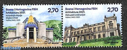 Bosnia Herzegovina - Croatic Adm. 2021 Architecture 2v [:], Mint NH - Bosnia Erzegovina