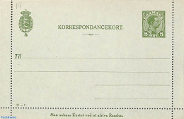 Denmark 1918 Card Letter 5o, 26-C, Unused Postal Stationary - Covers & Documents