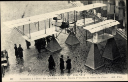 Ak-Kampagne Von 1914, Ausstellung Im Hôtel Des Invalides In Paris, Doppeldecker - Autres & Non Classés