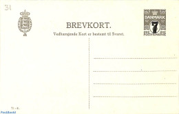 Denmark 1925 Reply Paid Postcard 7on8o/7on8o, Unused Postal Stationary - Cartas & Documentos