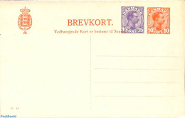 Denmark 1921 Reply Paid Postcard 15+10o/15+10o, Unused Postal Stationary - Brieven En Documenten