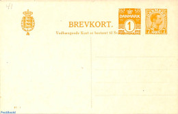 Denmark 1920 Reply Paid Postcard 1+7o/1+7o, 49-I, Unused Postal Stationary - Cartas & Documentos