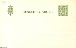 Denmark 1914 On Service Postcard 5o, Unused Postal Stationary - Cartas & Documentos