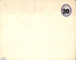 Denmark 1920 Envelope 20o On 15o, Unused Postal Stationary - Cartas & Documentos