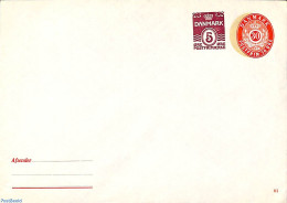 Denmark 1963 Envelope 5o+30o, Unused Postal Stationary - Covers & Documents