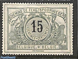 Belgium 1895 15c, Railway Stamp, Stamp Out Of Set, Unused (hinged) - Neufs