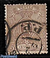 Belgium 1866 5c, Perf. 14.5, Used, Used Stamps - Usati