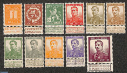 Belgium 1912 Definitives 11v, Mint NH - Nuevos