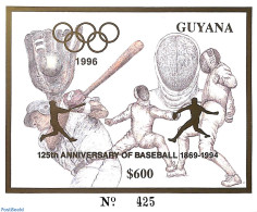 Guyana 1993 Olympic Games S/s, Gold, Mint NH - Guyana (1966-...)