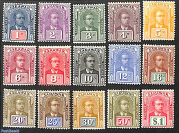 Malaysia 1928 Sarawak, Definitives, WM Rosette 15v, Unused (hinged) - Altri & Non Classificati