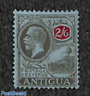 Antigua & Barbuda 1921 2/6sh, WM Mult Crown-CA, Stamp Out Of Set, Mint NH - Antigua And Barbuda (1981-...)